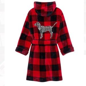 Victoria Secret Pink Plush Bling Robe